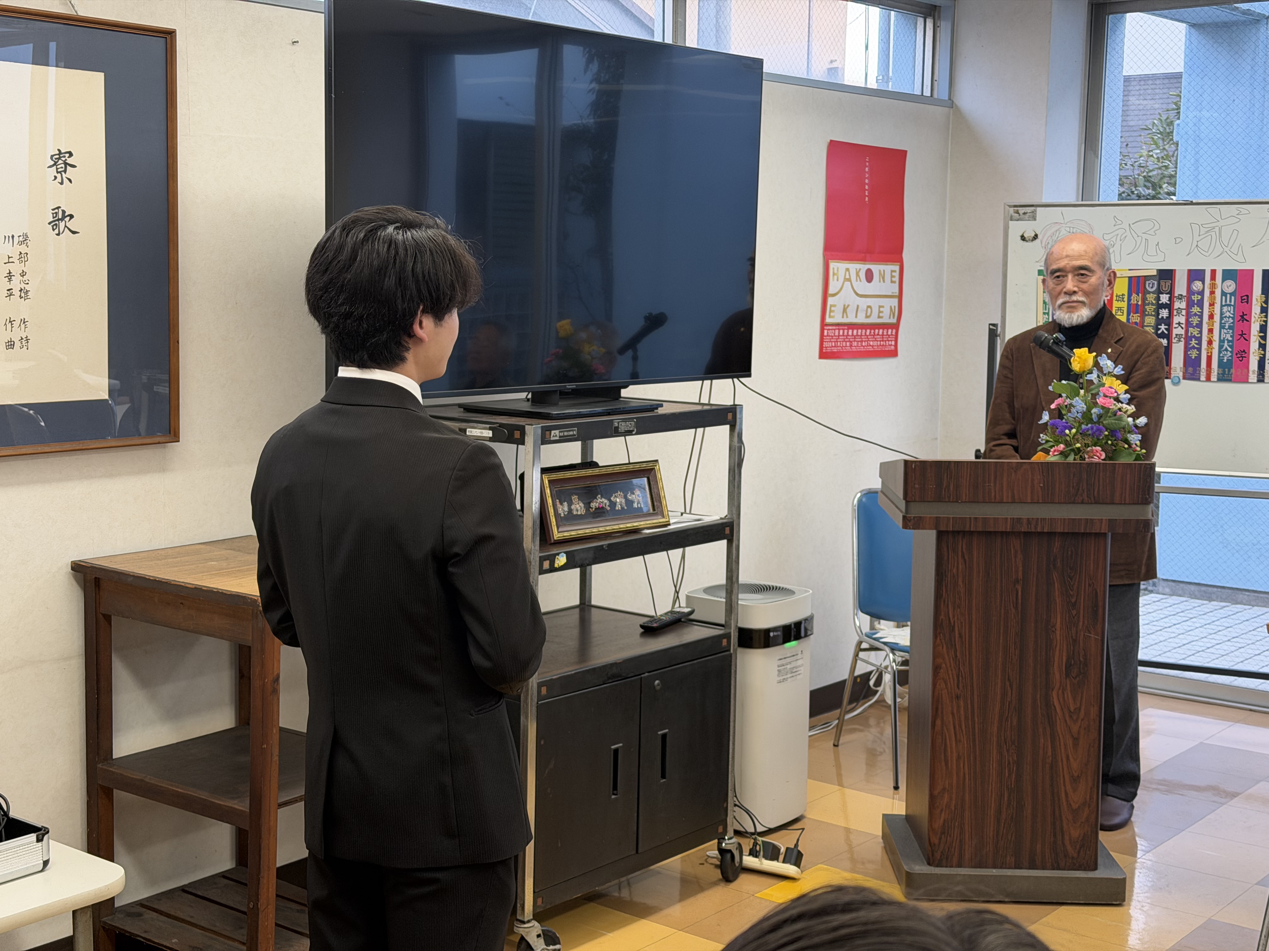 寮生代表からの謝辞