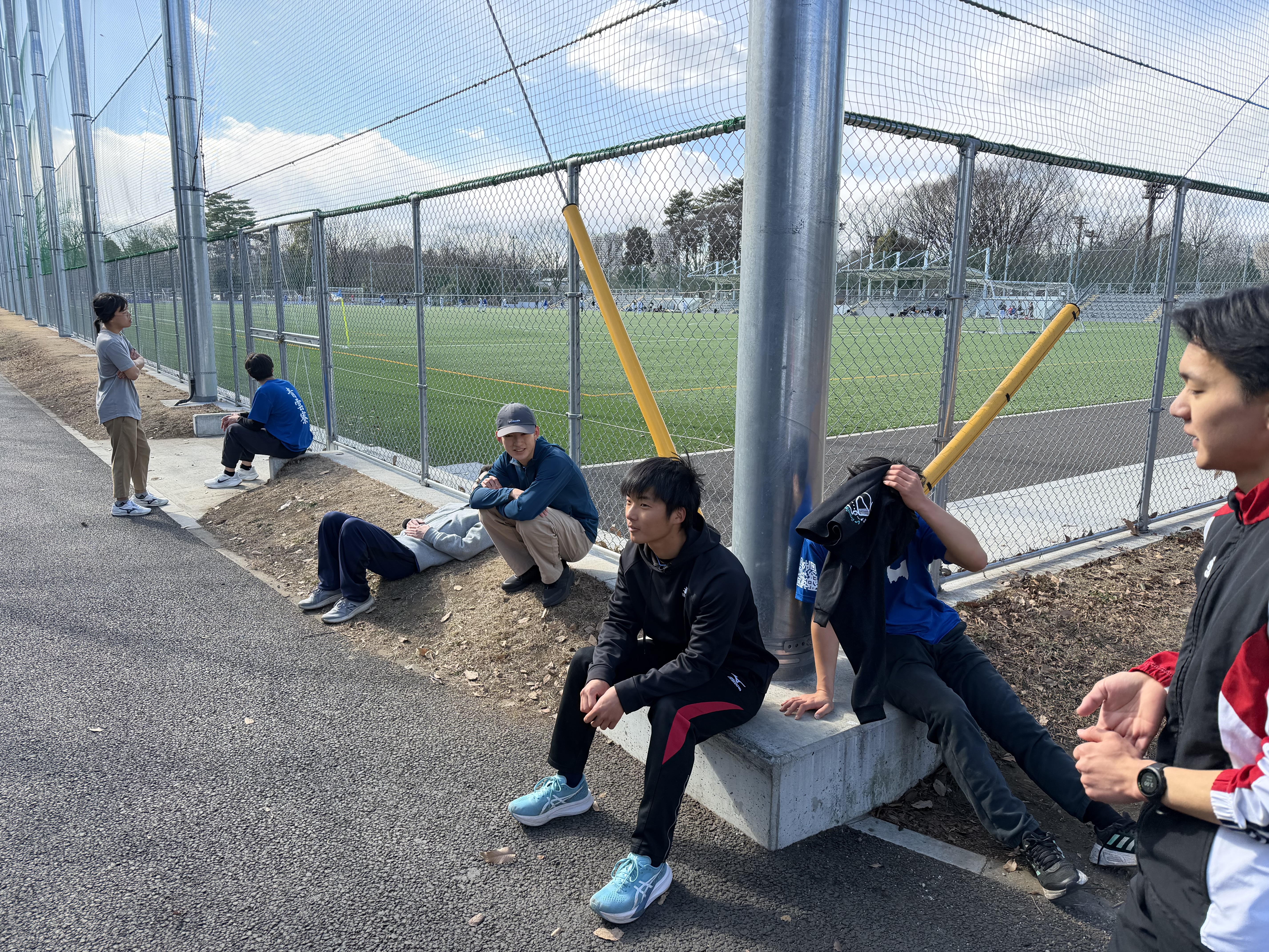 休憩を挟みつつ、フォームやペースを相談