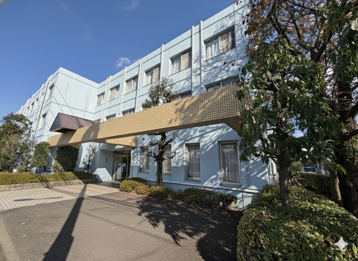 富山県学生寮 青雲寮の外観（東京・府中の男子学生寮）