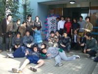 寮祭の集合写真