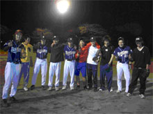 野球練習の様子