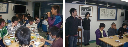 歓迎会での集合写真