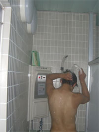 移設されたコインシャワー