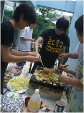 納涼祭での記念撮影