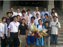 県庁前のゴール