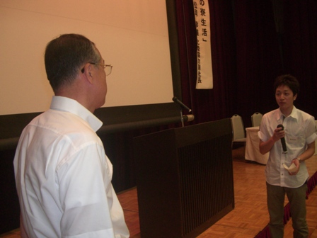 寮生代表による謝辞