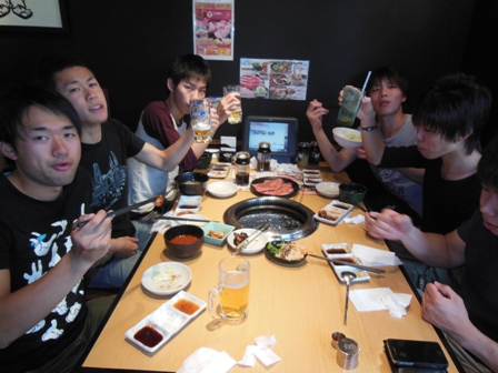 打ち上げの様子