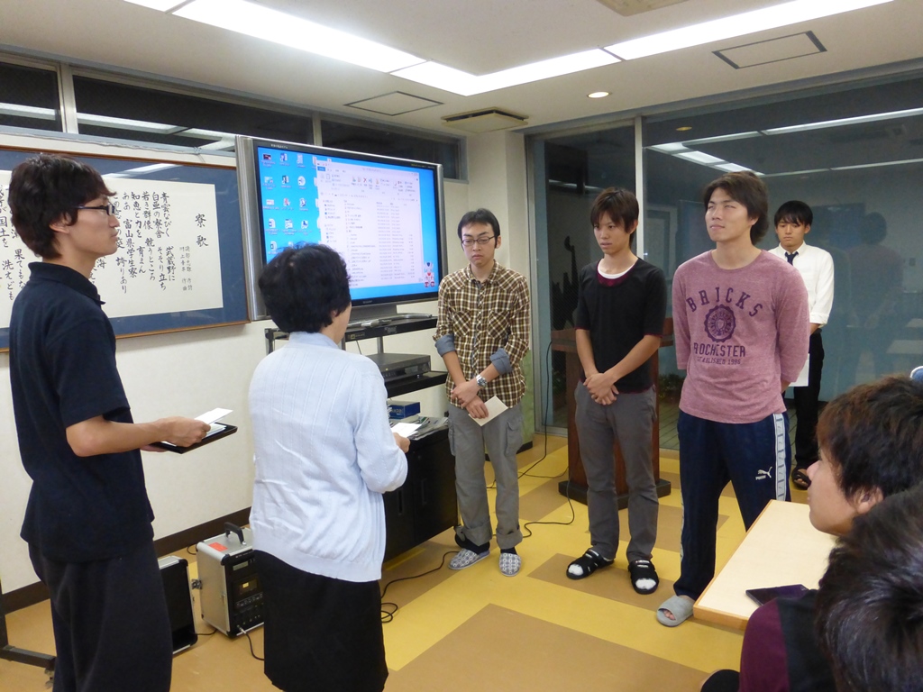 カンボジア派遣壮行会の様子3