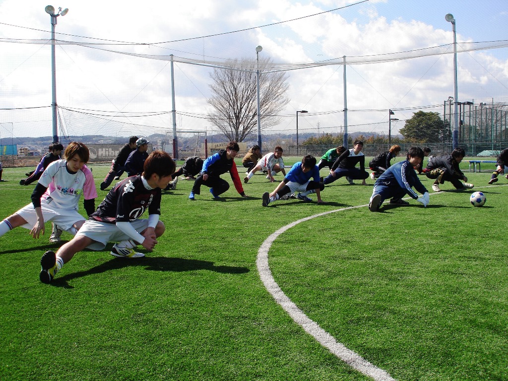 サッカーの試合の様子