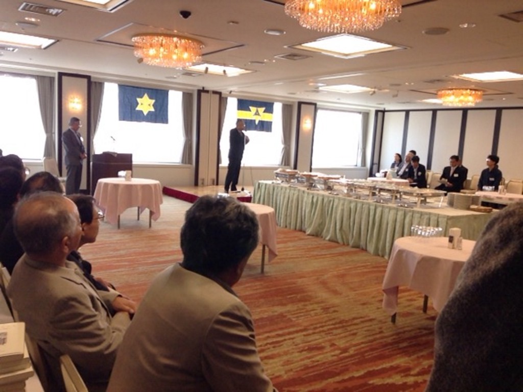 東京富中富高会の受付