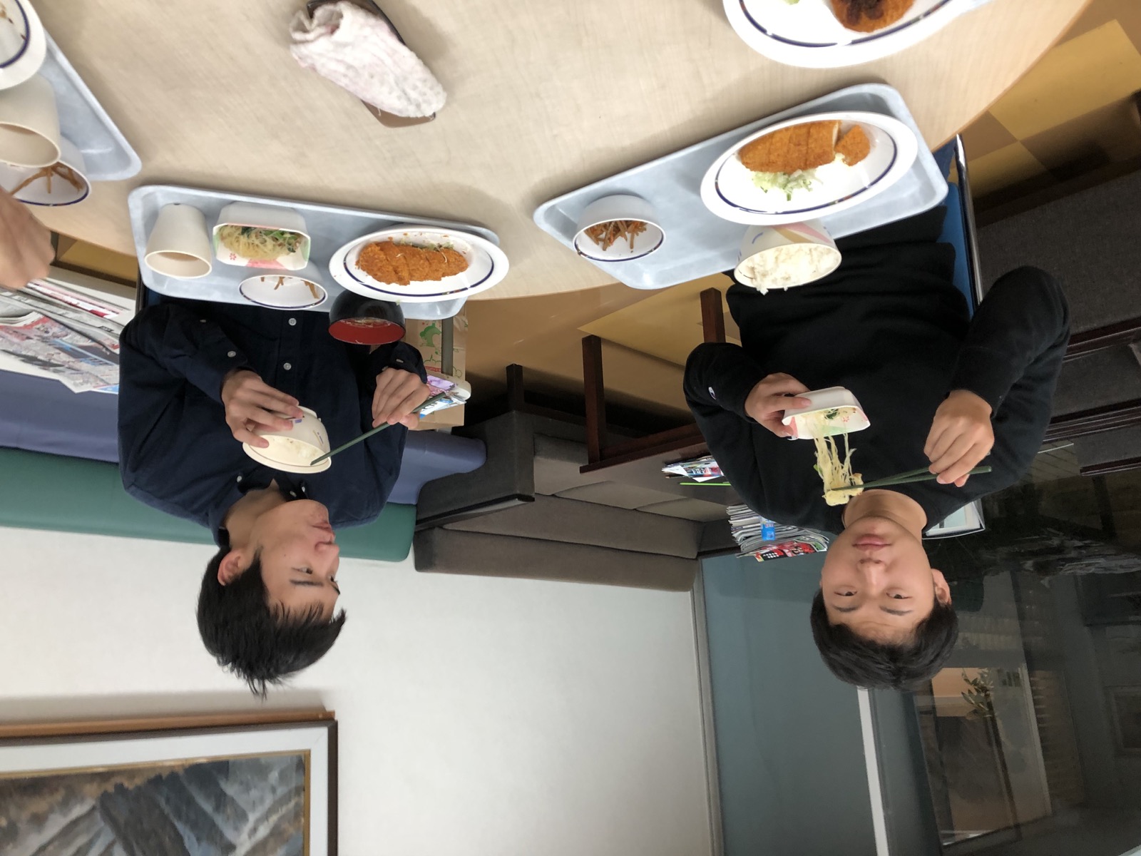 新米を使った食事